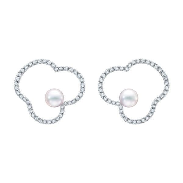 chants signature diamonds pave large Earrings — E-4473-18KWG