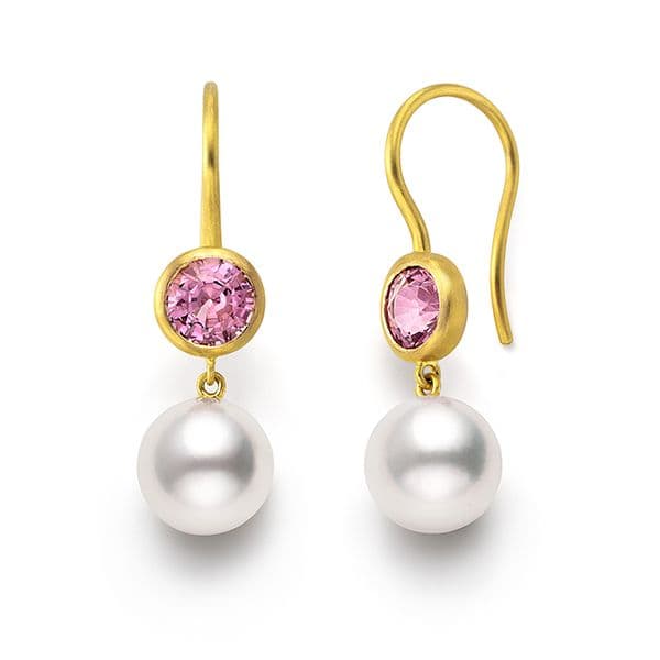 callisto Earrings — E-4025-18KYG-PINK-SPN