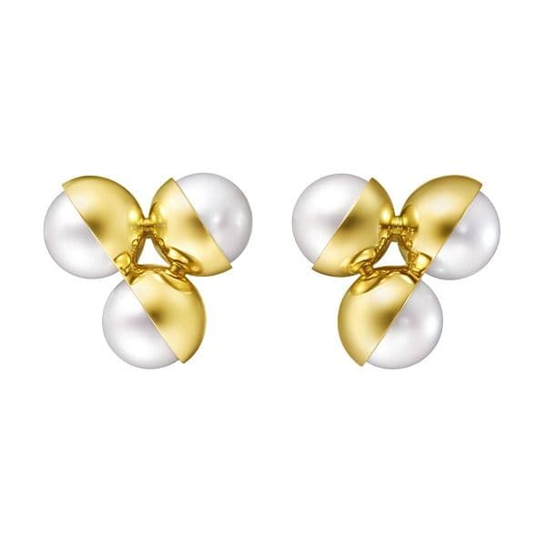 ARLEQUIN SLASHED Earrings — EC-4398-18KYG