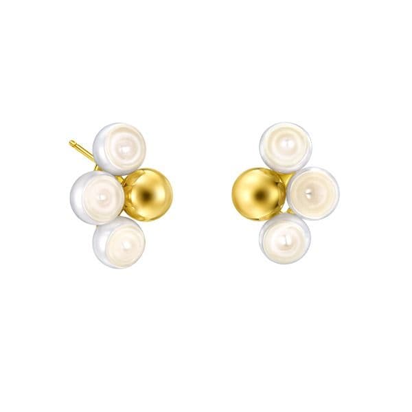 SLICED SPHERE Earrings — EC-4445-18KYG