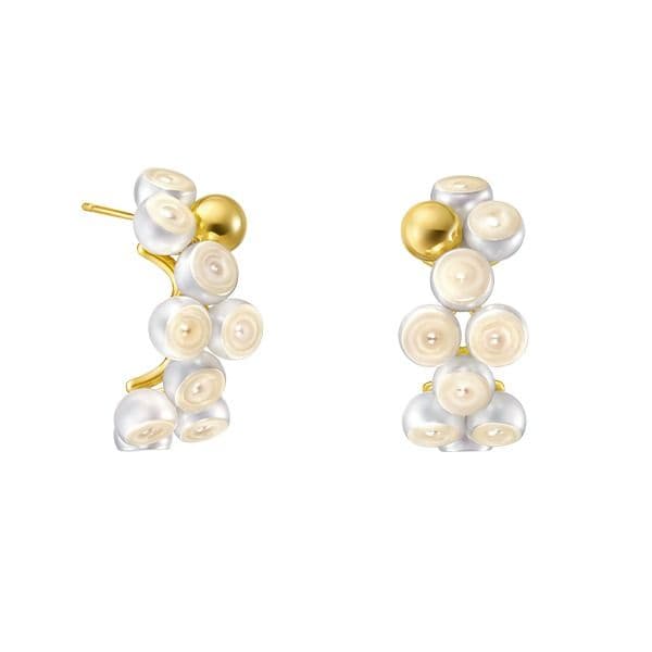 SLICED SPHERE Earrings — EC-4446-18KYG