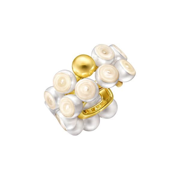 SLICED SPHERE Ear Cuff — EC-4447-18KYG