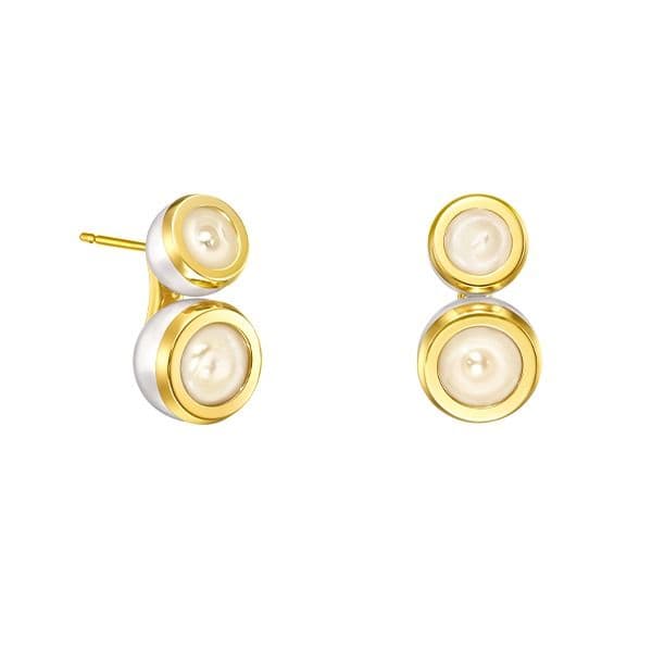 SLICED BEZEL Earrings — EC-4449-18KYG