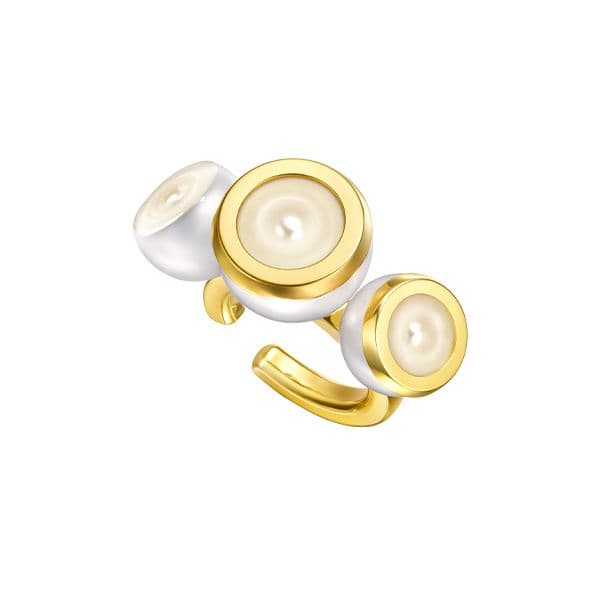SLICED BEZEL Ear Cuff — EC-4450-18KYG