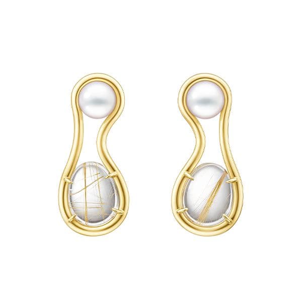 FLUID Earrings — EI-4459-18KYG