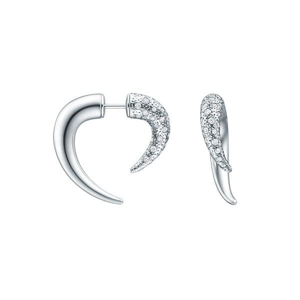 danger horn plus diamonds pave Earrings — EID-4426-18KWG