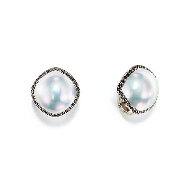 Nacre Earrings — EMP-3985-18KWG