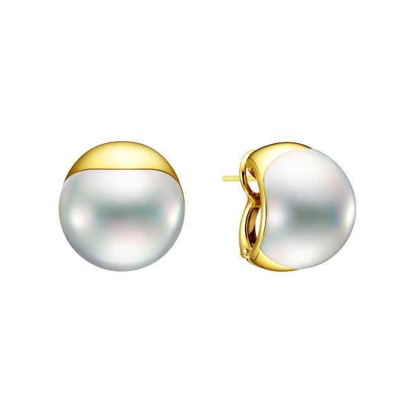 liquid sculpture Earrings — EMP-4487-18KYG