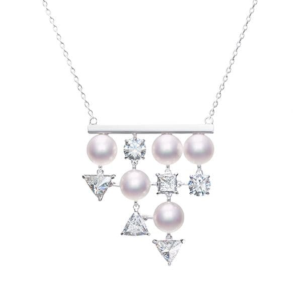 balance diamonds premier Necklace — P-15882-18KWG