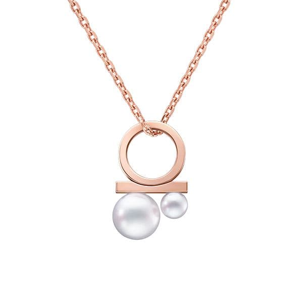 "petit" balance class charm pearls Pendant — P-16966-18KSG