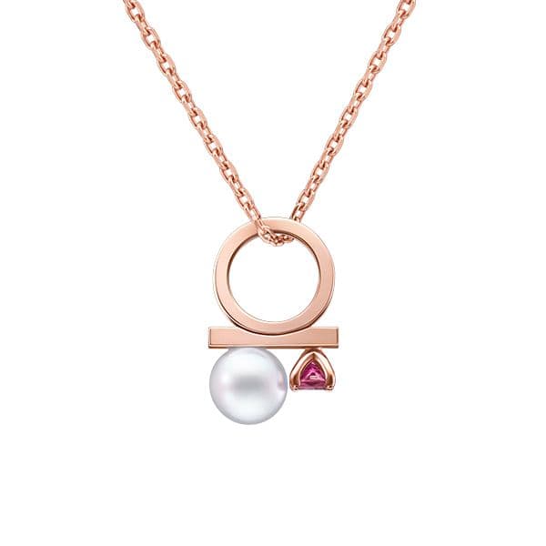 "petit" balance class charm ruby Pendant — P-16967-18KSG