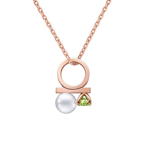 "petit" balance class charm peridot Pendant — P-16968-18KSG