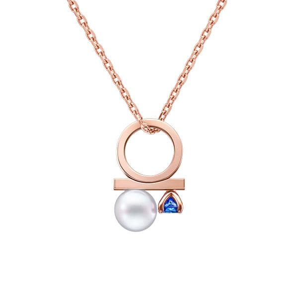 "petit" balance class charm sapphire Pendant — P-16969-18KSG