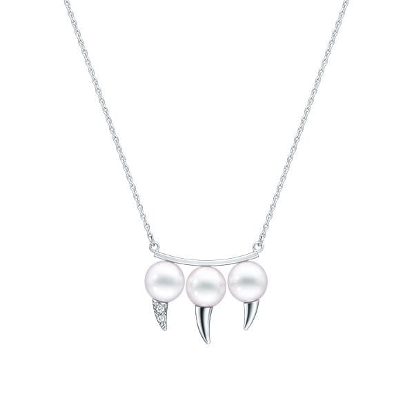 danger fang Necklace — P-17202-18KWG
