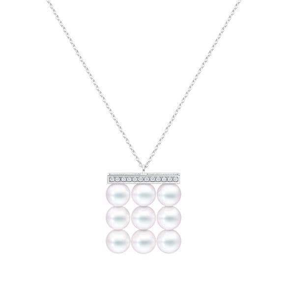 balance build diamonds pave Pendant — P-17217-18KWG