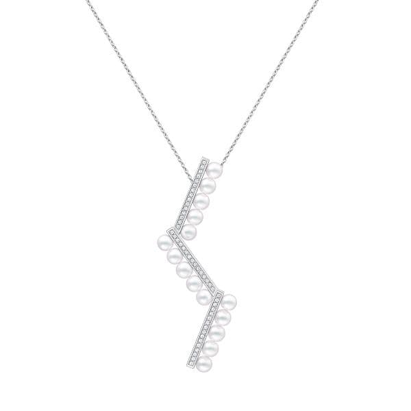 balance arm diamonds pave Pendant — P-17230-18KWG