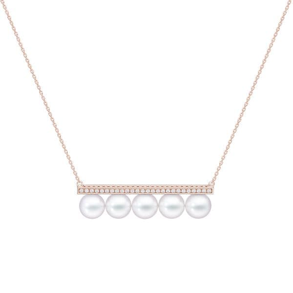 balance signature diamonds pave Necklace — P-17234-18KSG