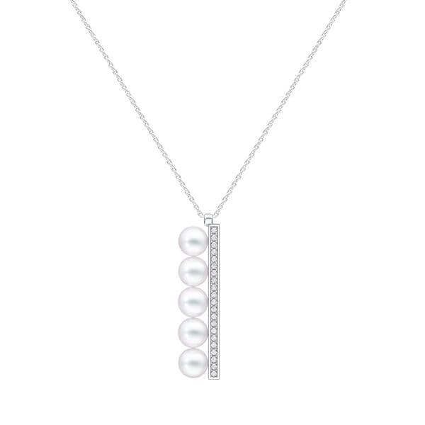 balance plus diamonds pave Pendant — P-17235-18KWG