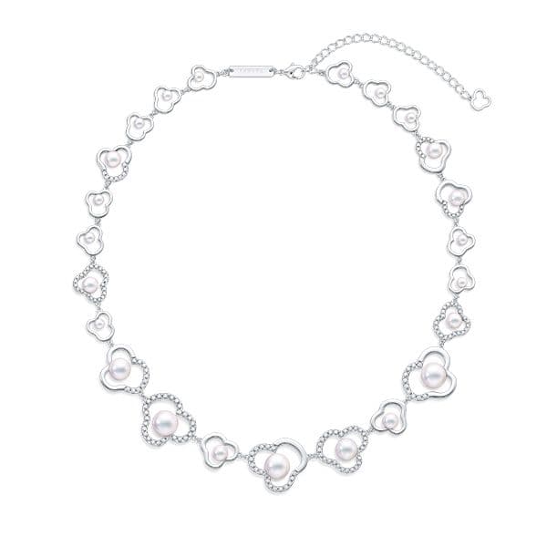 chants diamonds pave Necklace — P-17264-18KWG