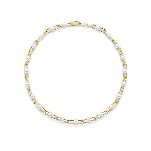 fine links Necklace — P-17271-18KYG