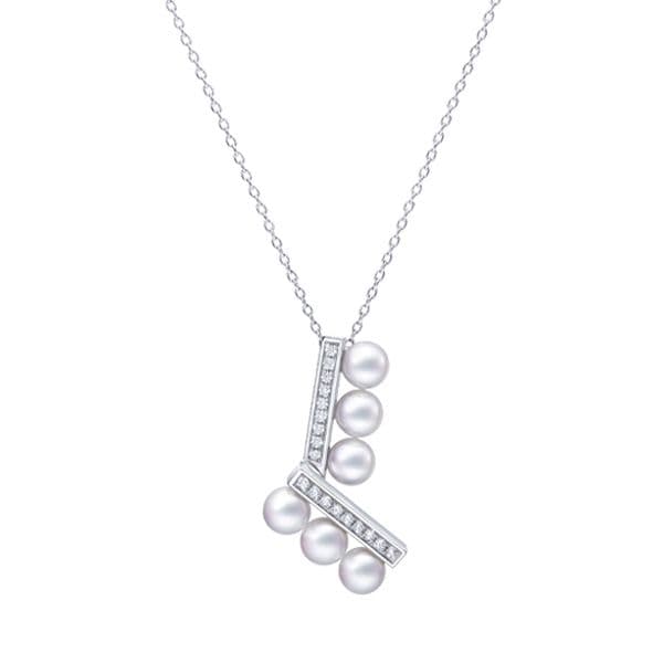 balance arm neo diamonds pave Pendant — P-17329-18KWG