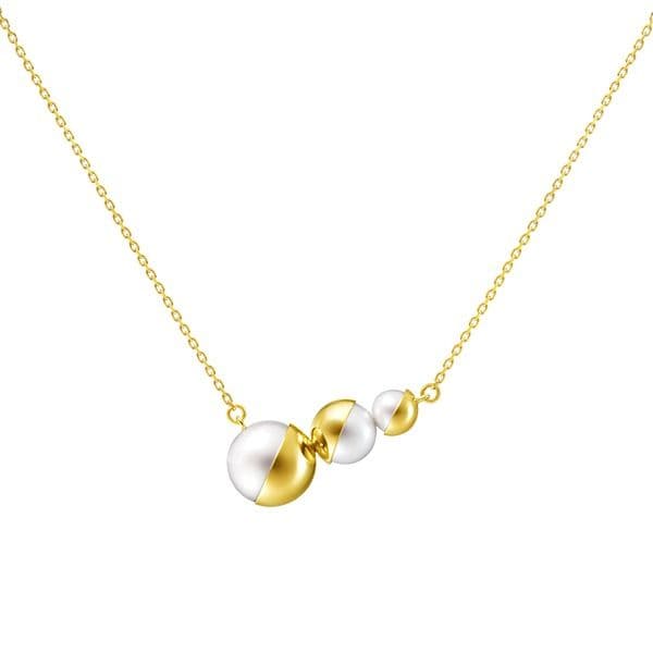 ARLEQUIN SLASHED Necklace — PC-17163-18KYG