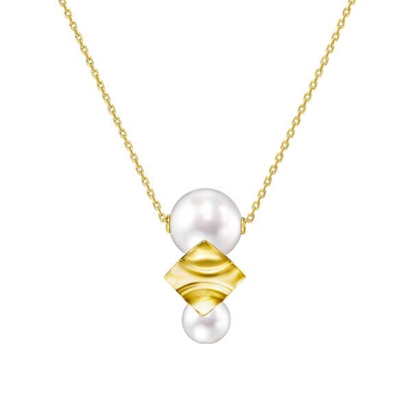 SQUARE LEAF Pendant — PC-17287-18KYG