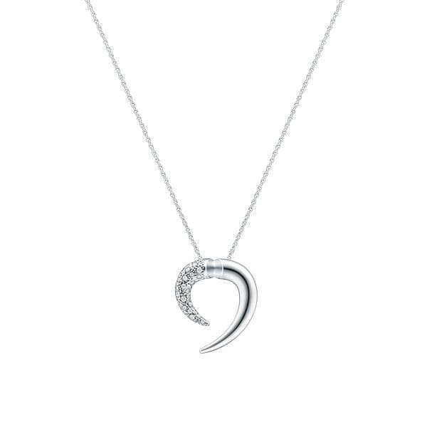 danger horn plus diamonds pave Pendant — PID-17198-18KWG