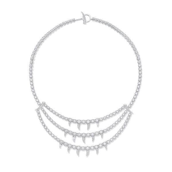 danger fang diamonds Necklace — PID-17332-18KWG