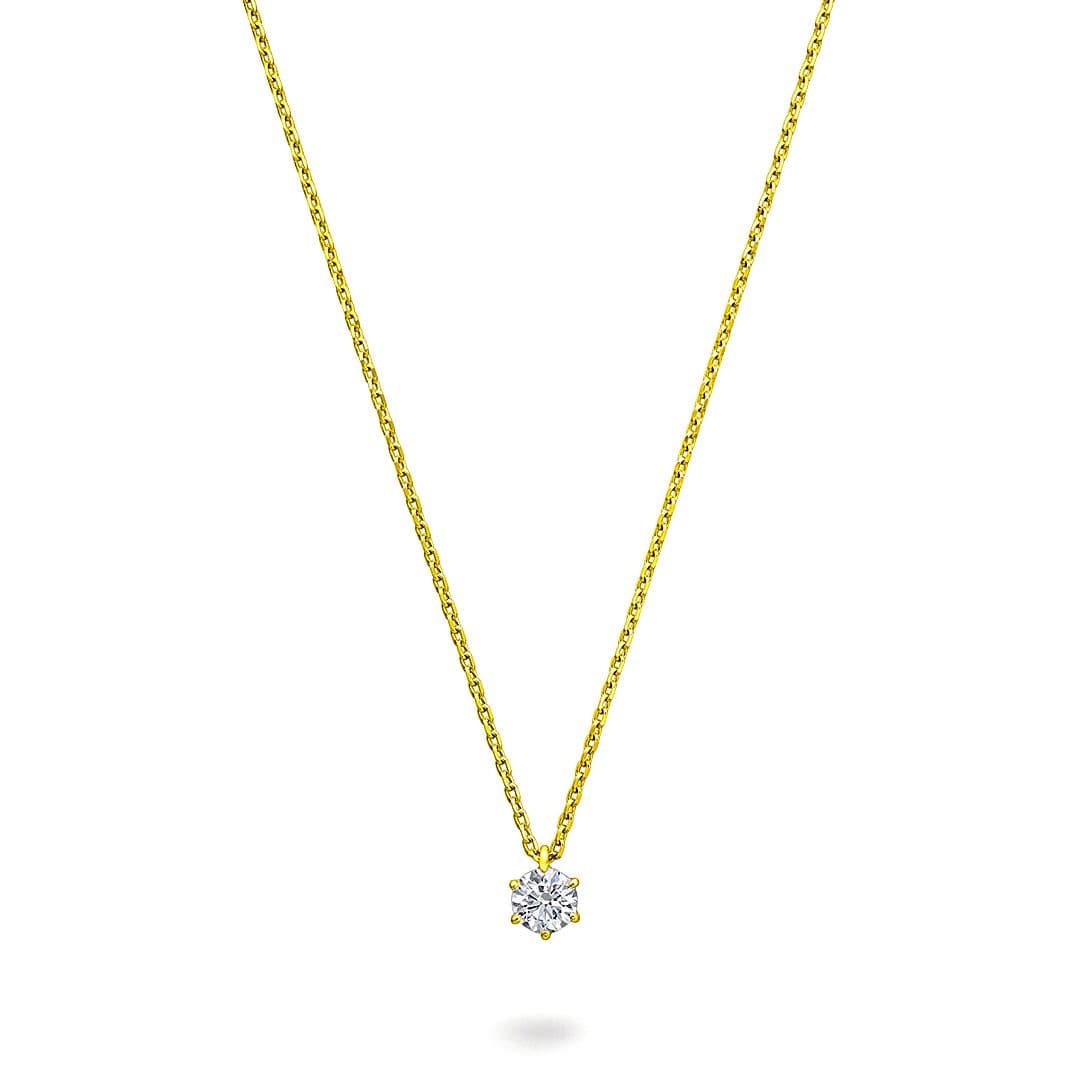 Diamond Pendant — PID-15147-3-18KYG