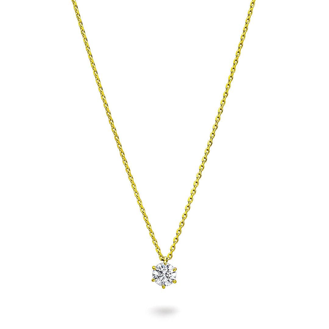 Diamond Pendant — PID-15147-5-18KYG