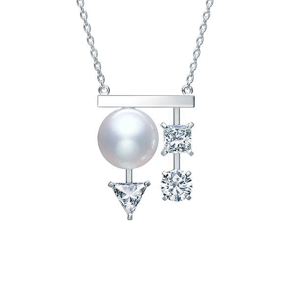 balance diamonds premier Necklace — PN-16482-18KWG