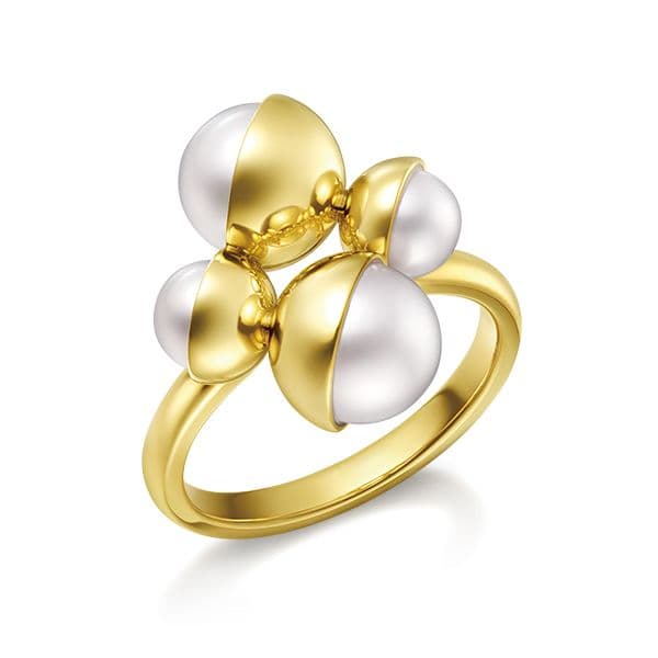 ARLEQUIN SLASHED Ring — RC-4853-18KYG
