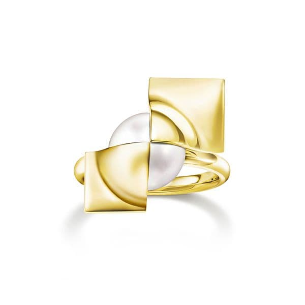 SQUARE LEAF Ring — RC-4909-18KYG