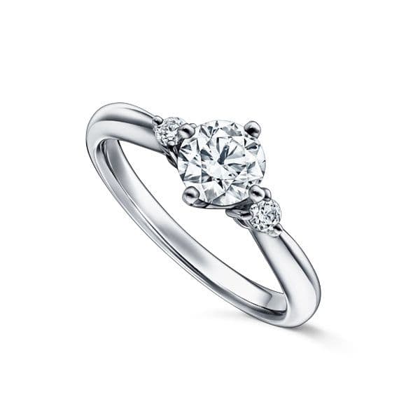AMABILE Solitaire Brilliant Ring — RD-F2076-PT950