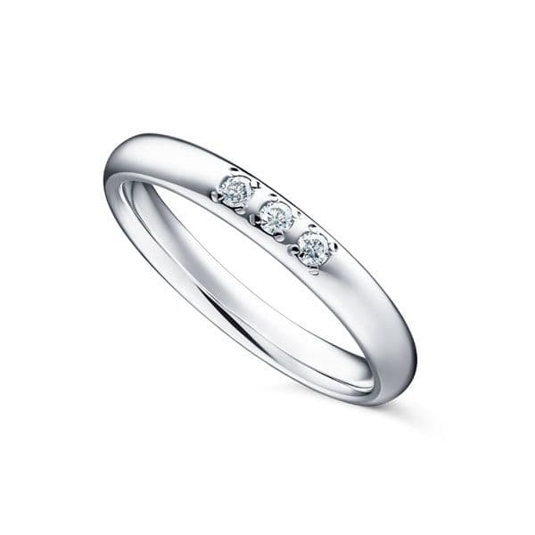 INNOCENTE 3 Stones 27 Ring — RD-F2163-PT950