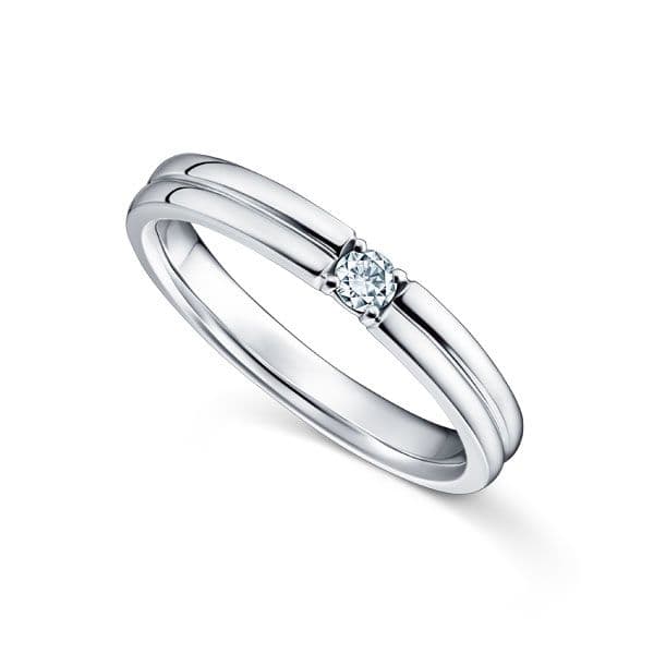 CHIARO Dual 1 Stone Ring — RD-F2167-PT950