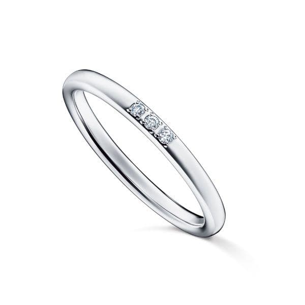 INNOCENTE 3 Stones 18 Ring — RD-F2279-PT950