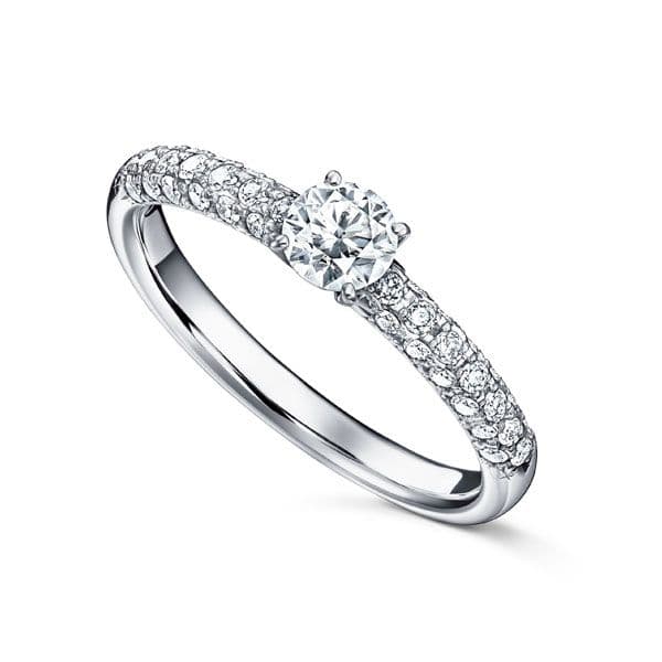 BRILLANTE Solitaire Deco Ring — RD-F2281-PT950