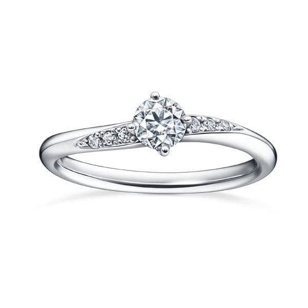 INFINITA Solitaire Pave Ring — RD-F2286-PT950