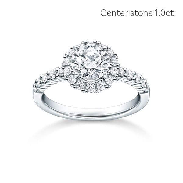 BRILLANTE Solitaire Round Brilliant Ring — RD-F2803-PT950