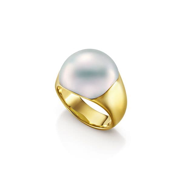 liquid sculpture ring — RMP-4908-18KYG