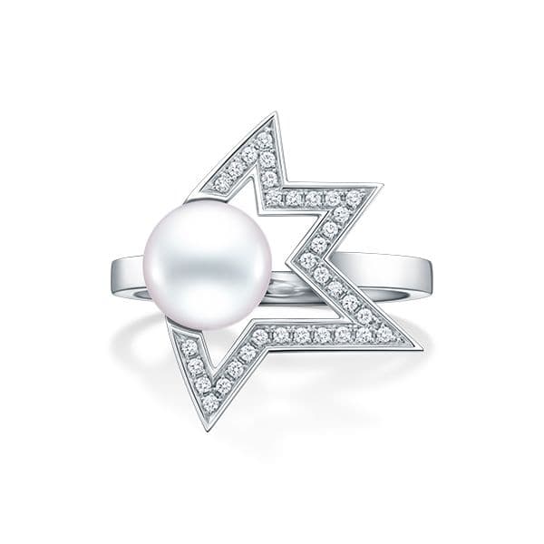 comet plus diamonds pave Ring — RPI-4832-18KWG