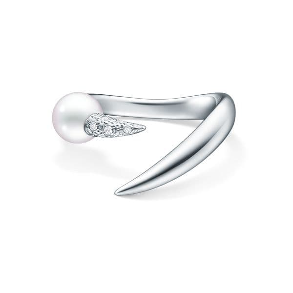 danger horn plus diamonds pave Ring — RPI-4863-18KWG