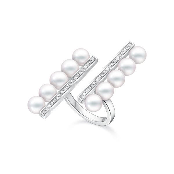 balance parallel diamonds pave Ring — RPI-4883-18KWG