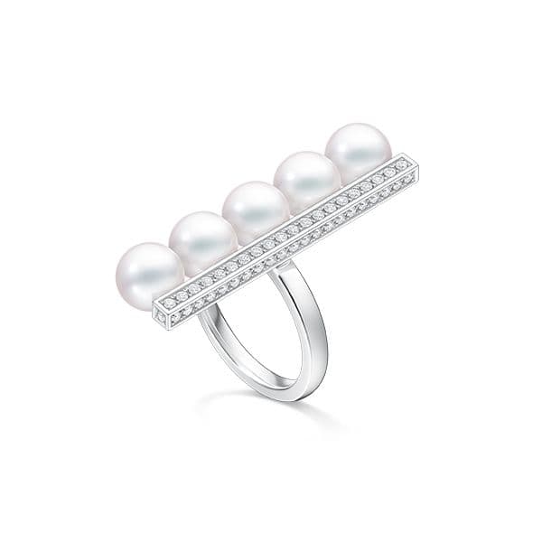 balance plus diamonds pave Ring — RPI-4887-18KWG