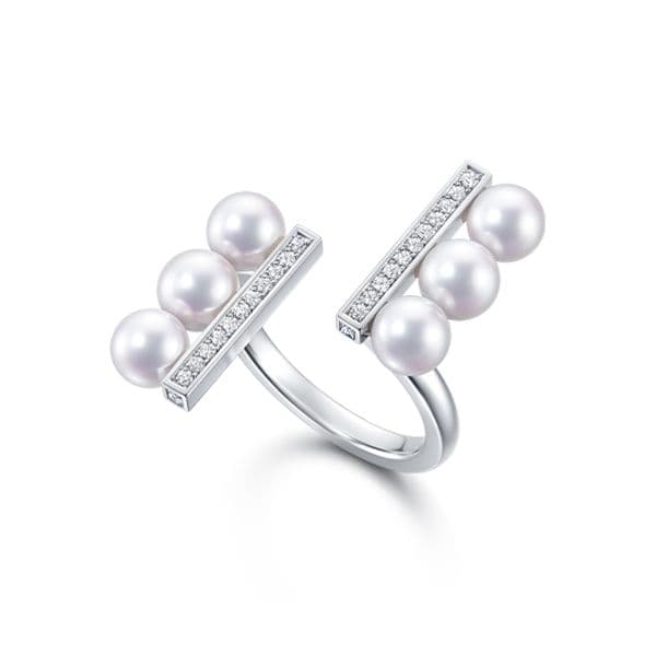 balance parallel neo diamonds pave Ring — RPI-4932-18KWG