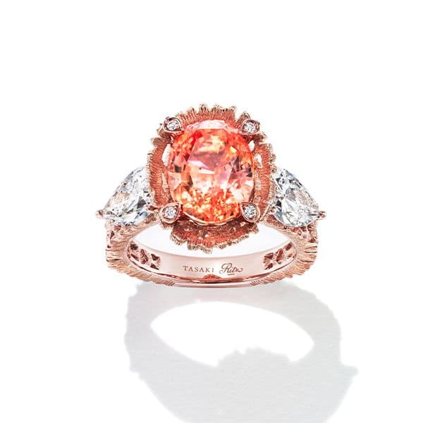 Dentelle Padparadscha Ring — RS-P2321-18KSG
