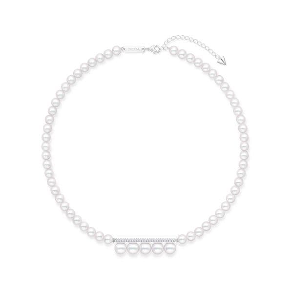 balance signature diamonds pave Necklace — UFN-N1342-18KWG
