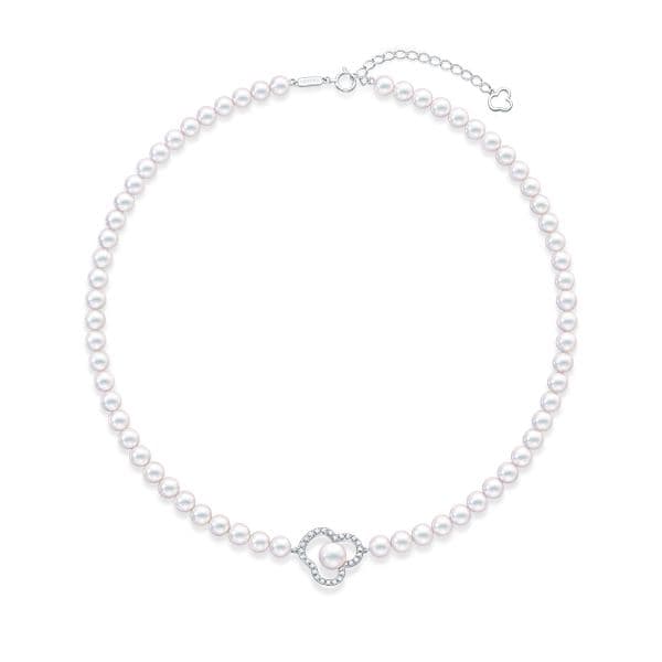 chants signature diamonds pave Necklace — UFN-N1358-18KWG